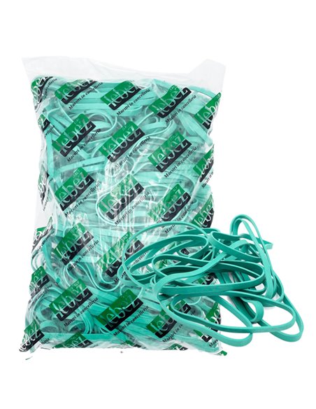 Elastico fettuccia in gomma verde Ø120 T8 in sacchetto da 1KG Lebez 81779 LEBEZ ELASTICI