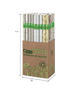 Rotolo ecocarta Fiori di Campo 70X200cm Rex Sadoch EC3J1F02 REX SADOCH CARTA REGALO 2