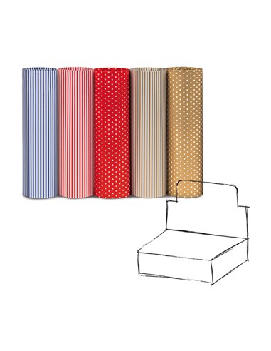 Scatola 100 fogli ecocarta Grapich 70X100cm Rex Sadoch EC400G01 REX SADOCH CARTA REGALO