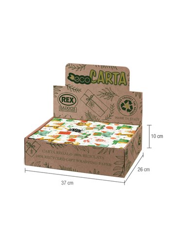 Scatola 100 fogli ecocarta Grapich 70X100cm Rex Sadoch EC400G01 REX SADOCH CARTA REGALO
