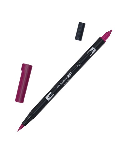 Pennarello Tombow ABT Dual Brush 757 port red PABT-757