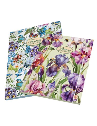 Cartella con elastico 26x35,5x1,2cm Pigna Nature Flowers 02303643L PIGNA CARTELLE CON ELASTICO