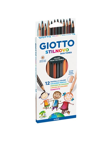 Astuccio 12 matite colorate skin tones Giotto F257400