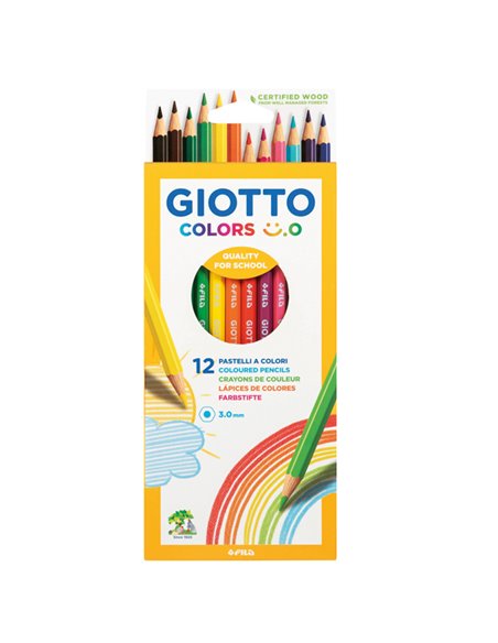 Astuccio 12 matite colorate Colors 3.0 Giotto F278300 GIOTTO PASTELLI COLORATI