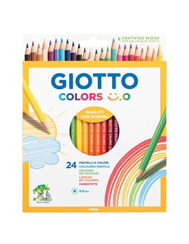 Astuccio 24 matite colorate Colors 3.0 Giotto F278400 GIOTTO PASTELLI COLORATI