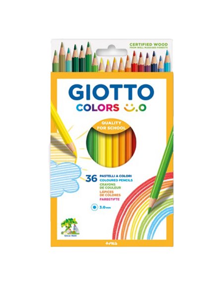 Astuccio 36 matite colorate Colors 3.0 Giotto F278500 GIOTTO PASTELLI COLORATI