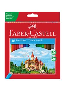Astuccio 48 matite colorati eco Il Castello Faber Castell 120148 FABER-CASTELL PASTELLI COLORATI