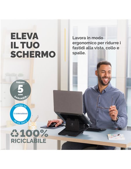 Supporto laptop Breyta™-Nero Fellowes 100016558 FELLOWES SUPPORTI-BRACCI MONITOR-NOTEBOOK