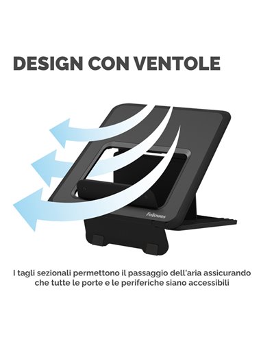 Supporto laptop Breyta™-Nero Fellowes 100016558 FELLOWES SUPPORTI-BRACCI MONITOR-NOTEBOOK