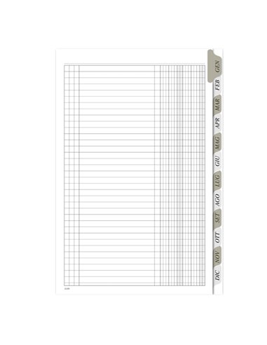 Registro Scadenzario spiralato Gen-Dic 8pag. 29,7x21cm 2116A1243G Data Ufficio 2116A1243G DATA UFFICIO SEGRETERIA