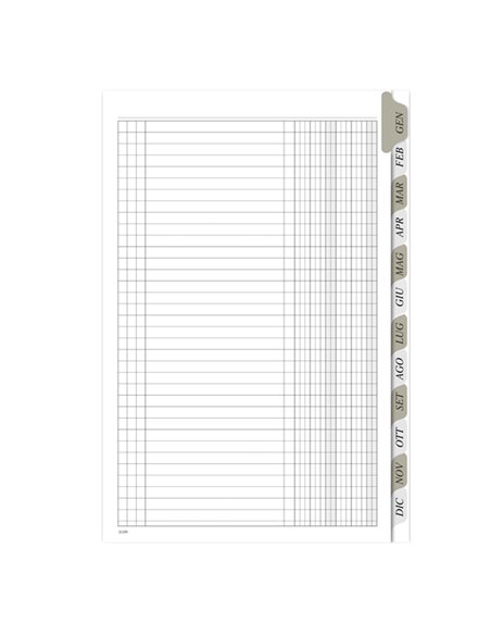 Registro Scadenzario spiralato Gen-Dic 8pag. 29,7x21cm 2116A1243G Data Ufficio 2116A1243G DATA UFFICIO SEGRETERIA