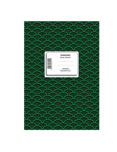 Registro Scadenzario spiralato Gen-Dic 8pag. 24x17cm 2016A1243G Data Ufficio 2016A1243G DATA UFFICIO SEGRETERIA