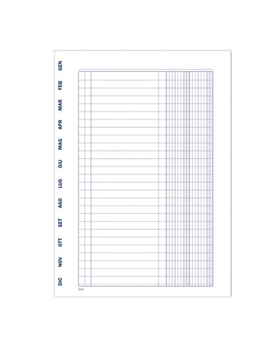 Registro Scadenzario spiralato Gen-Dic 8pag. 24x17cm 2016A1243G Data Ufficio 2016A1243G DATA UFFICIO SEGRETERIA