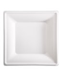 50 Piatti quadrati monouso in canna da zucchero 26x26cm bianco Signor Bio BPS003BIO50F