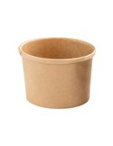 25 Bowl per zuppe monouso 360ml in cartoncino avana Signor Bio PBC100BIO25C