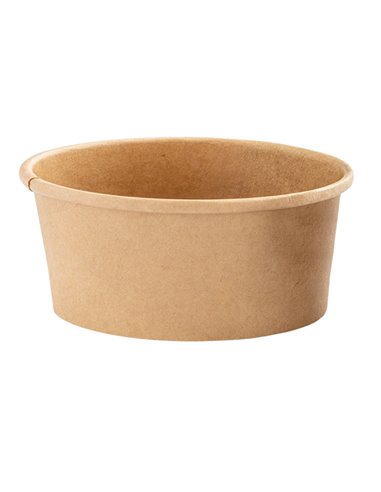 25 Bowl per zuppe monouso 180ml in cartoncino avana Signor Bio PBC103BIO25C