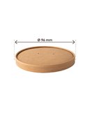 25 Coperchi per bowl portazuppe monouso da 180 a 480ml avana Signor Bio PBL010BIO25C