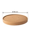 25 Coperchi per bowl portazuppe monouso da 780ml avana Signor Bio PBL011BIO25B