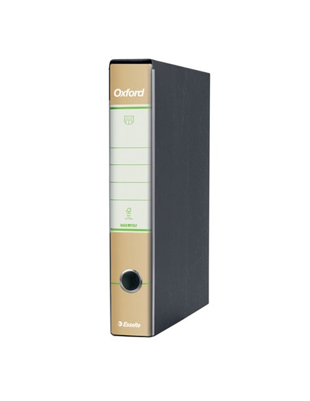 Registratore OXFORD GREEN G84 avana dorso 5cm f.to protocollo ESSELTE 397840501 ESSELTE REGISTRATORI A LEVA