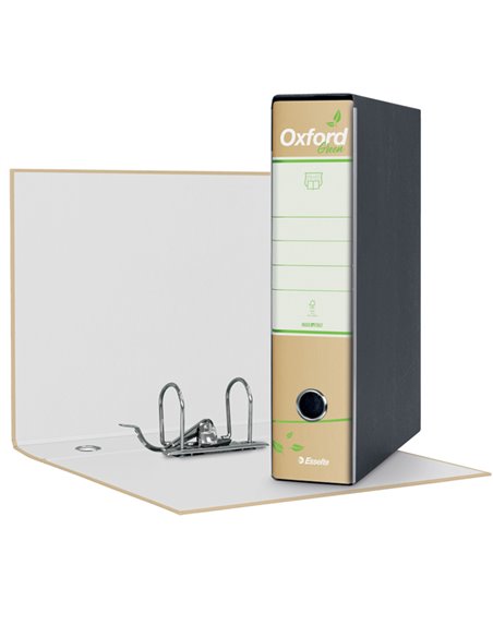Registratore OXFORD GREEN G85 avana dorso 8cm f.to protocollo ESSELTE 397850501 ESSELTE REGISTRATORI A LEVA