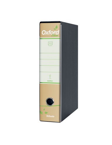 Registratore OXFORD GREEN G85 avana dorso 8cm f.to protocollo ESSELTE 397850501 ESSELTE REGISTRATORI A LEVA
