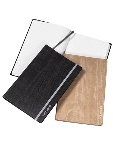 Taccuino WOOD c/elastico 192pag 13,5x21,5cm Colorosa Ri.Plast 36WT1321