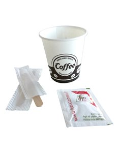 Serving Kit 50 bicchierini +50 bustine zucchero +50 palettine PPZUKITOCS50E