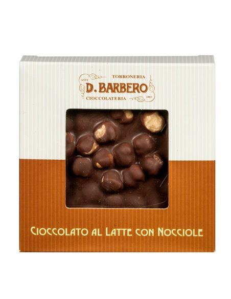 Tavoletta di cioccolato al latte con nocciole 120gr in astuccio -stagionale NOCCL D. Barbero CARAMELLE-CIOCCOLATINI-CHEWING GUM