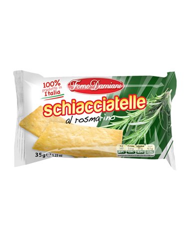 Confezione 50 Schiacciatelle al rosmarino monoporzione da 35gr Forno Damiani FDSRO Forno Damiani SNACK DOLCI-SALATI