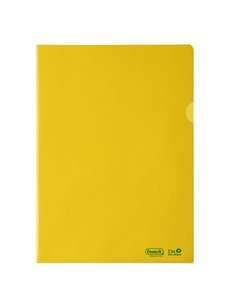 25 cartelline a L 22X30 PE Bio-Based giallo liscio superior Favorit 400182393 FAVORIT CARTELLINE APERTE SU DUE LATI