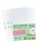 Conf 20 buste forate22X30 PE I'm green Bio-Based liscio superior Favorit 400178113