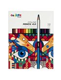 Astuccio 18 matite colorate assortiti Carioca Plus 45202
