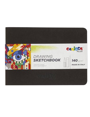 Sketchbook 20 fogli carta 140gr f.to A5 Carioca Plus 45222 CARIOCA ALBUM DISEGNO BIANCO