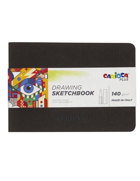 Sketchbook 20 fogli carta 140gr f.to A5 Carioca Plus 45222 CARIOCA ALBUM DISEGNO BIANCO