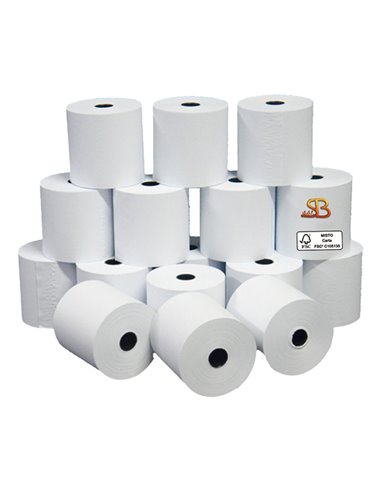 Blister 10 rotoli carta neutra 60gr 74mm x 35mt Ø 60mm per Calcolatrice 3103074000VX