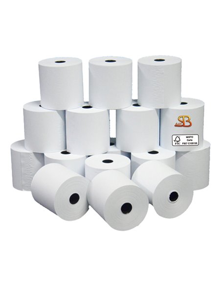 Blister 10 rotoli carta neutra 60gr 74mm x 35mt Ø 60mm per Calcolatrice 3103074000VX