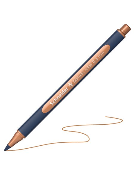 Astuccio 4 Metallic Roller 050 punta 0.4mm colori assortiti Schneider P700495 SCHNEIDER PUNTA FELTRO