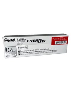 Refill Energel X LRN4-BX rosso 0.4mm Pentel LRN4-BX PENTEL REFILL ROLLER 2