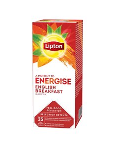 Confezione 25 filtri TE' English Breakfast Feel Good Selection Lipton 01-0620 Lipton CAFFE E TE
