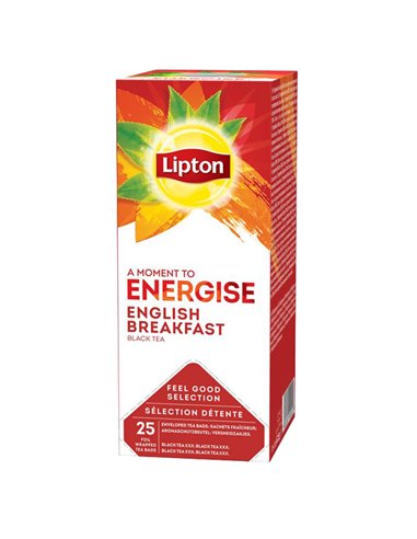 Confezione 25 filtri TE' English Breakfast Feel Good Selection Lipton 01-0620 Lipton CAFFE E TE