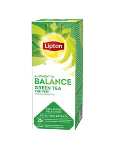 Confezione 25 filtri TE' verde puro Feel Good Selection Lipton 68384193 Lipton CAFFE E TE