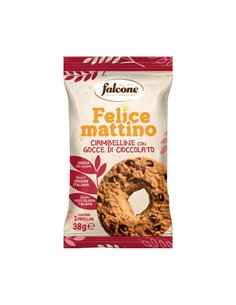 Biscotti ciambelline con gocce di cioccolato 38gr Falcone 01-0414 Dolciaria Falcone SNACK DOLCI-SALATI