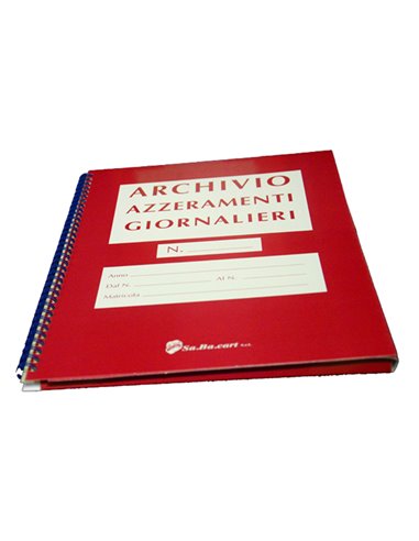 Cartella per azzeramenti giornalieri 57mm C6MAZZ