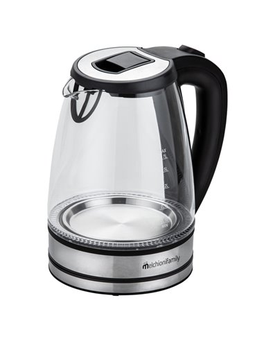 Bollitore elettrico cordless con caraffa in vetro 2200W Melchioni 118360027