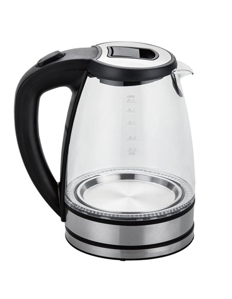Bollitore elettrico cordless con caraffa in vetro 2200W Melchioni 118360027