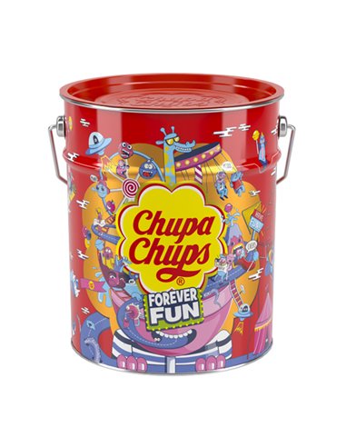 Chupa chups confanetto in latta 150pz 9300500