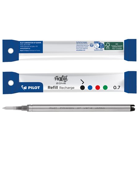 Refill sfera Frixionball Zone 0.7mm nero Pilot 006890