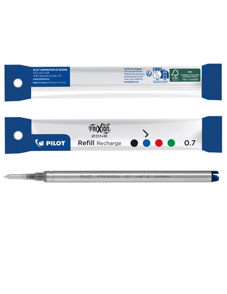 Refill sfera Frixionball Zone 0.7mm blu Pilot 006891 PILOT CANCELLABILI