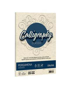 Carta Calligraphy Pergamena 190gr A3 250fg naturale 06 Favini A69Q253 FAVINI CARTE EVENTI-INVITI