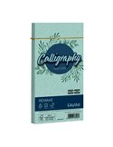 25 buste Calligraphy Remake 120gr 110x220mm aquamarina Favini A57G273